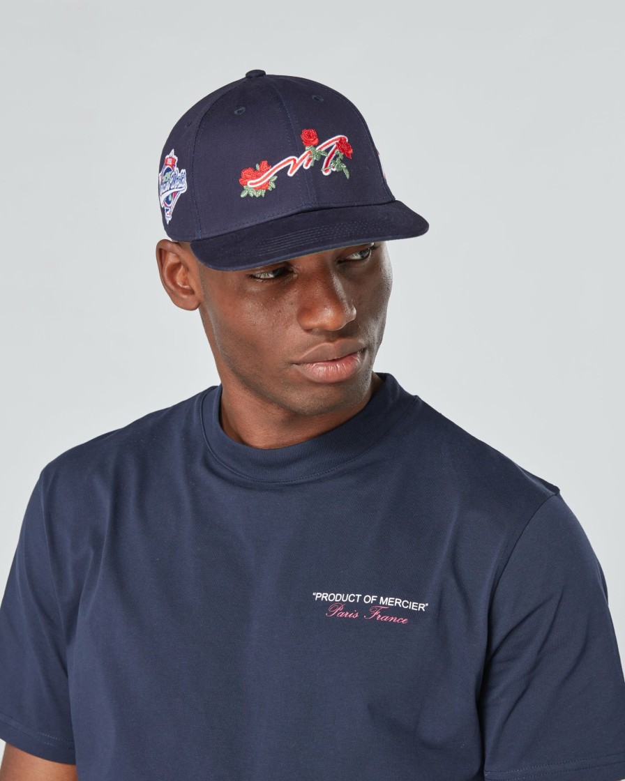 Menswear Mercier | Navy Mercier Ornate Cap