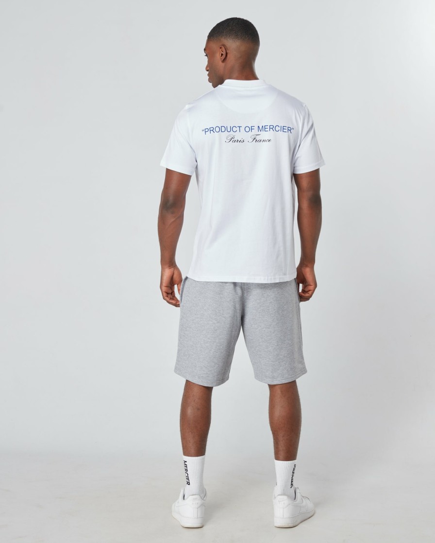 Menswear Mercier | White Blue Product Of Mercier Tshirt