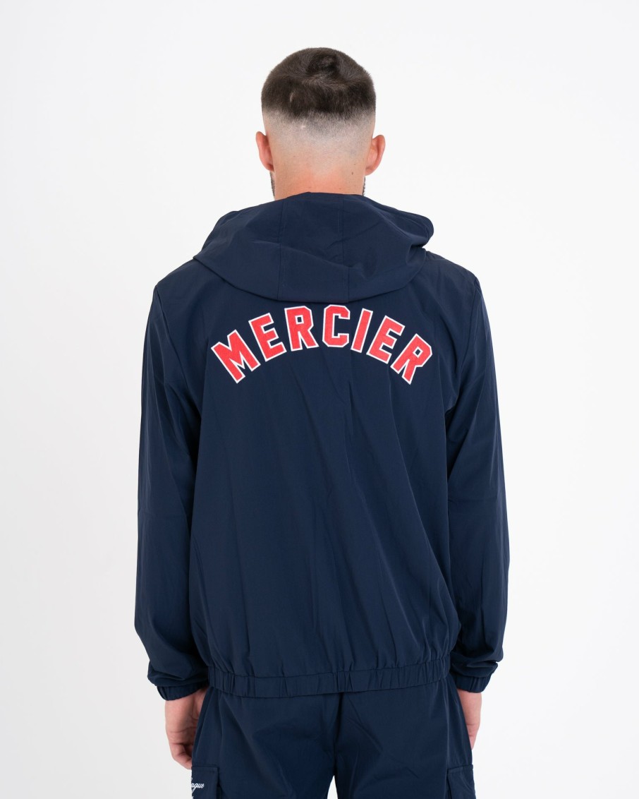 Menswear Mercier | Navy Red Mercier Empire Windbreaker