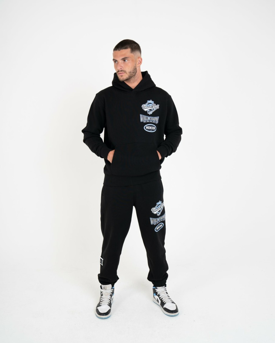 Menswear Mercier | Black Sky Mercier World Hoodie