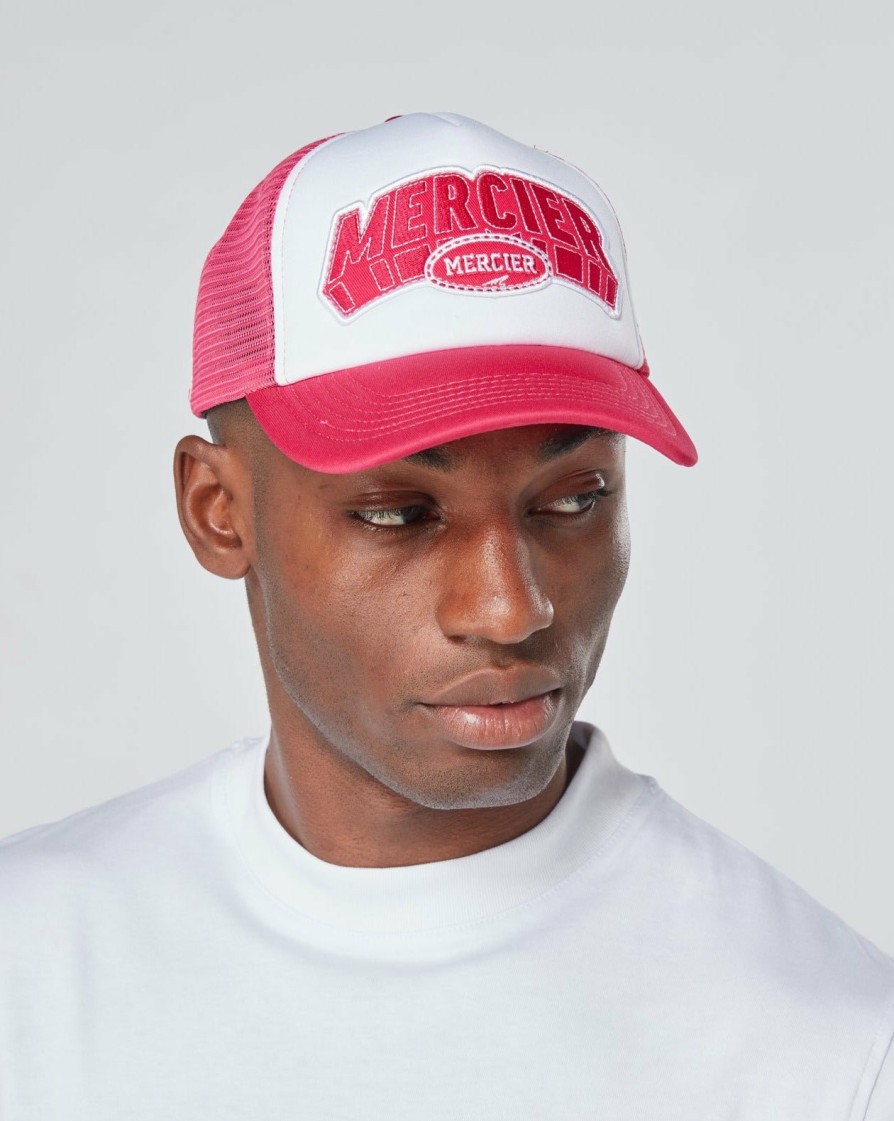 Menswear Mercier | Pink White Mercier Court Foam Trucker