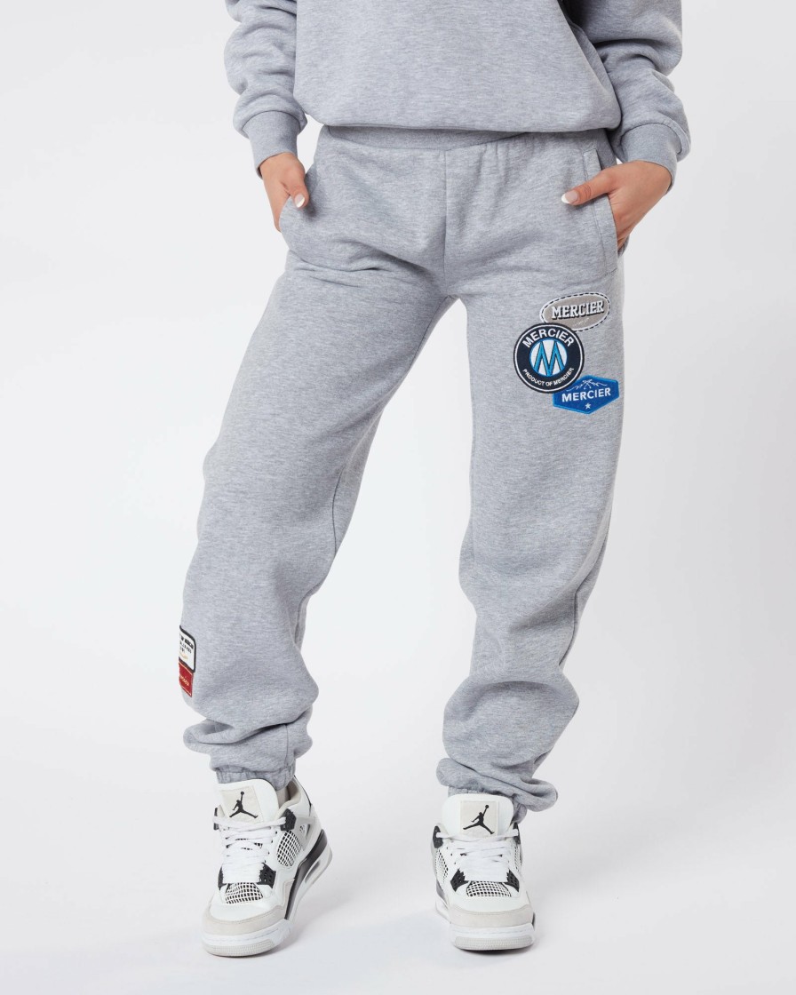 Womenswear Mercier | Womens Grey Marl Original Badge Jogger