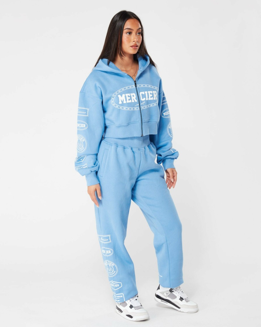 Womenswear Mercier | Womens Blue White Mercier Compton Joggers