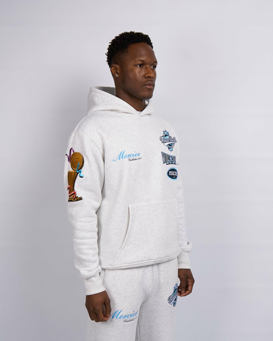 Menswear Mercier | Snow Marl Mercier Rodman Hoodie