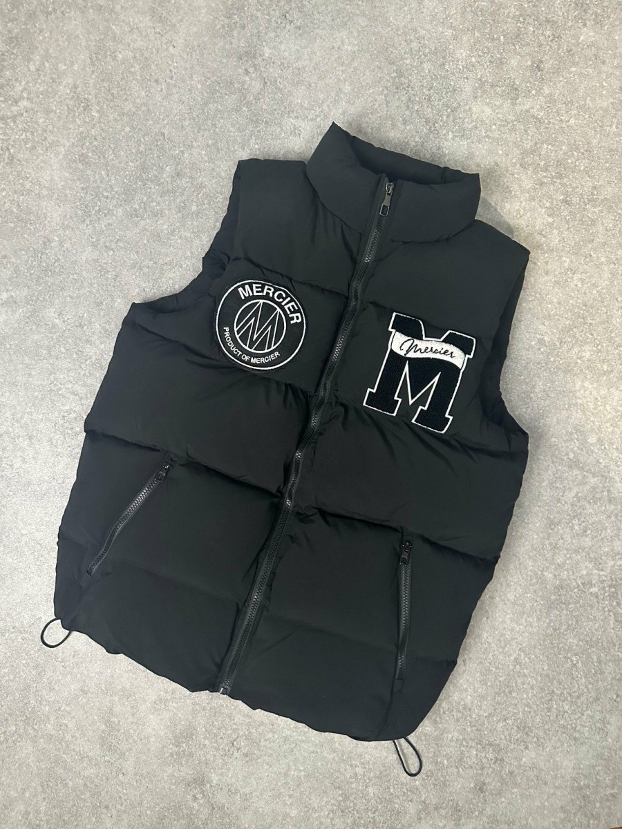 Menswear Mercier | Black Academy Badge Gilet