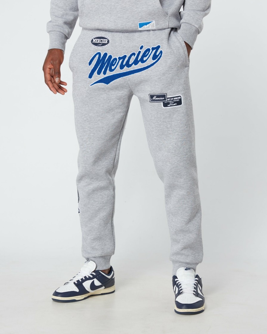 Menswear Mercier | Grey Mercier Teams Crotch Bottoms