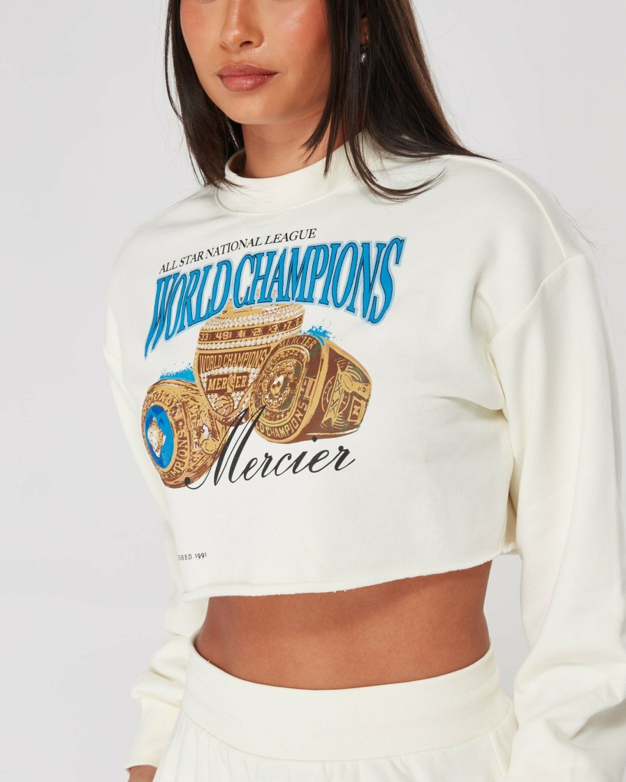 Womenswear Mercier | Womens Coconut Mercier Champions Crop