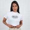 Womenswear Mercier | Womens Mercier White Maison Crop T-Shirt