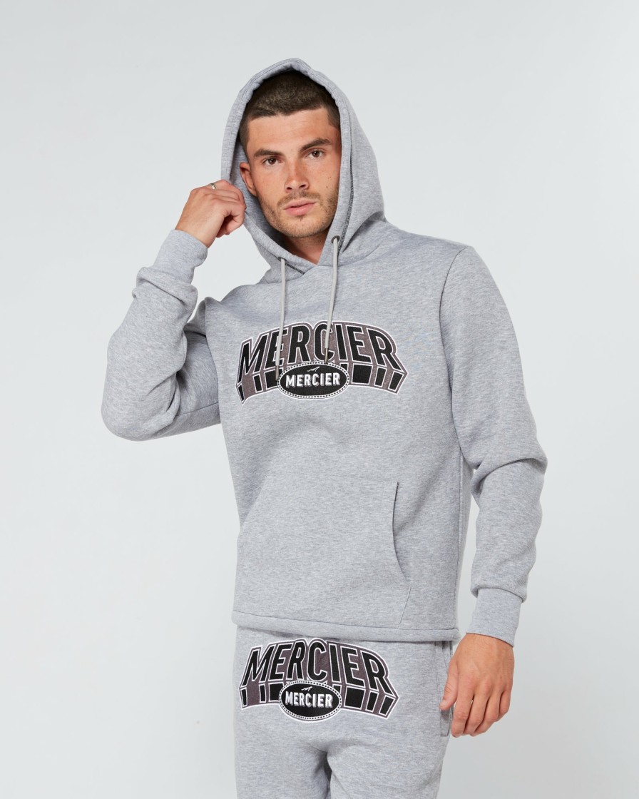 Menswear Mercier | Grey Marl Court Hoodie