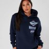 Womenswear Mercier | Womens Navy Mercier World Hoodie