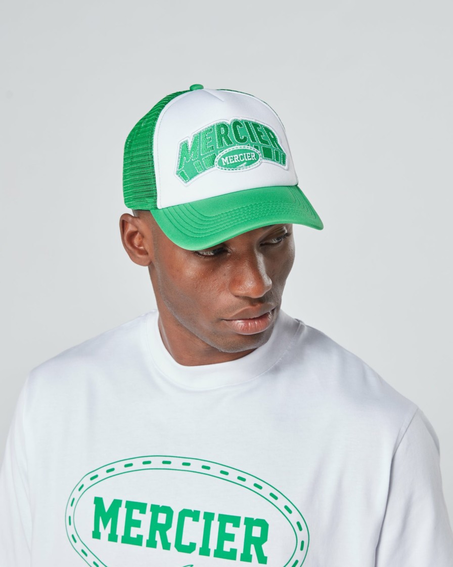 Menswear Mercier | Green White Court Foam Trucker