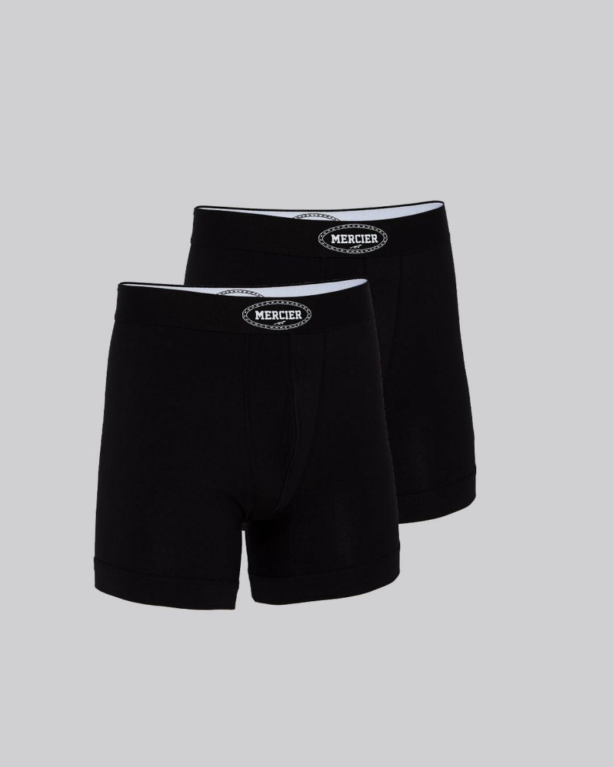 Menswear Mercier | Mercier 2Pk Maison Boxer Short Black