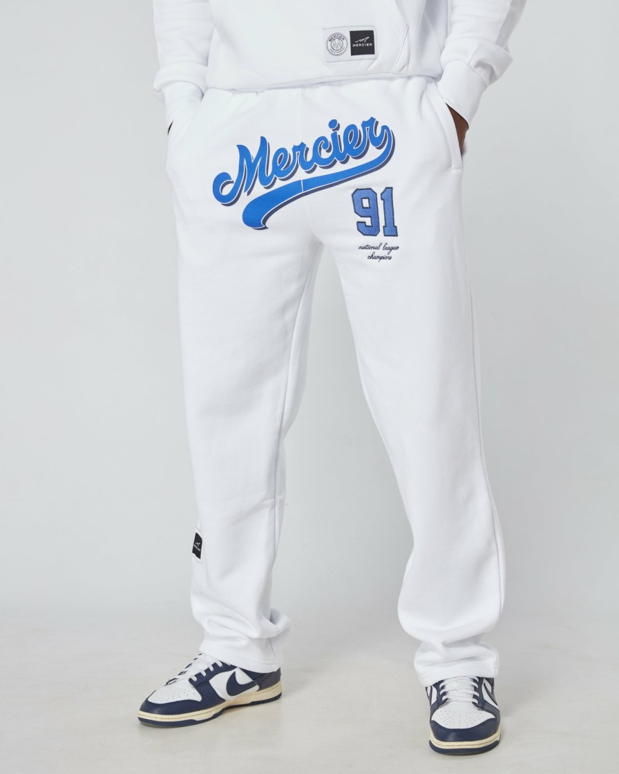 Menswear Mercier | White Emerson Mercier Joggers