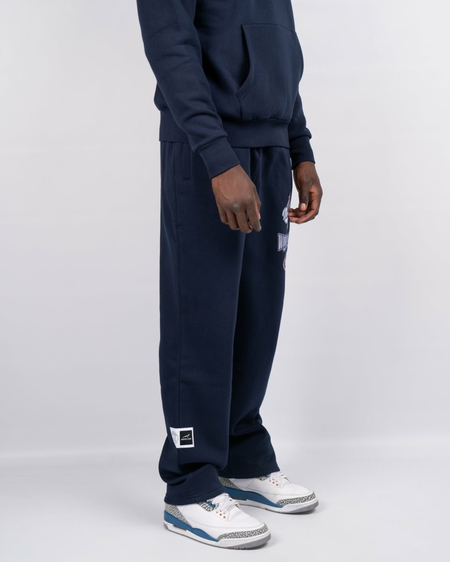 Menswear Mercier | Navy Mercier World Joggers