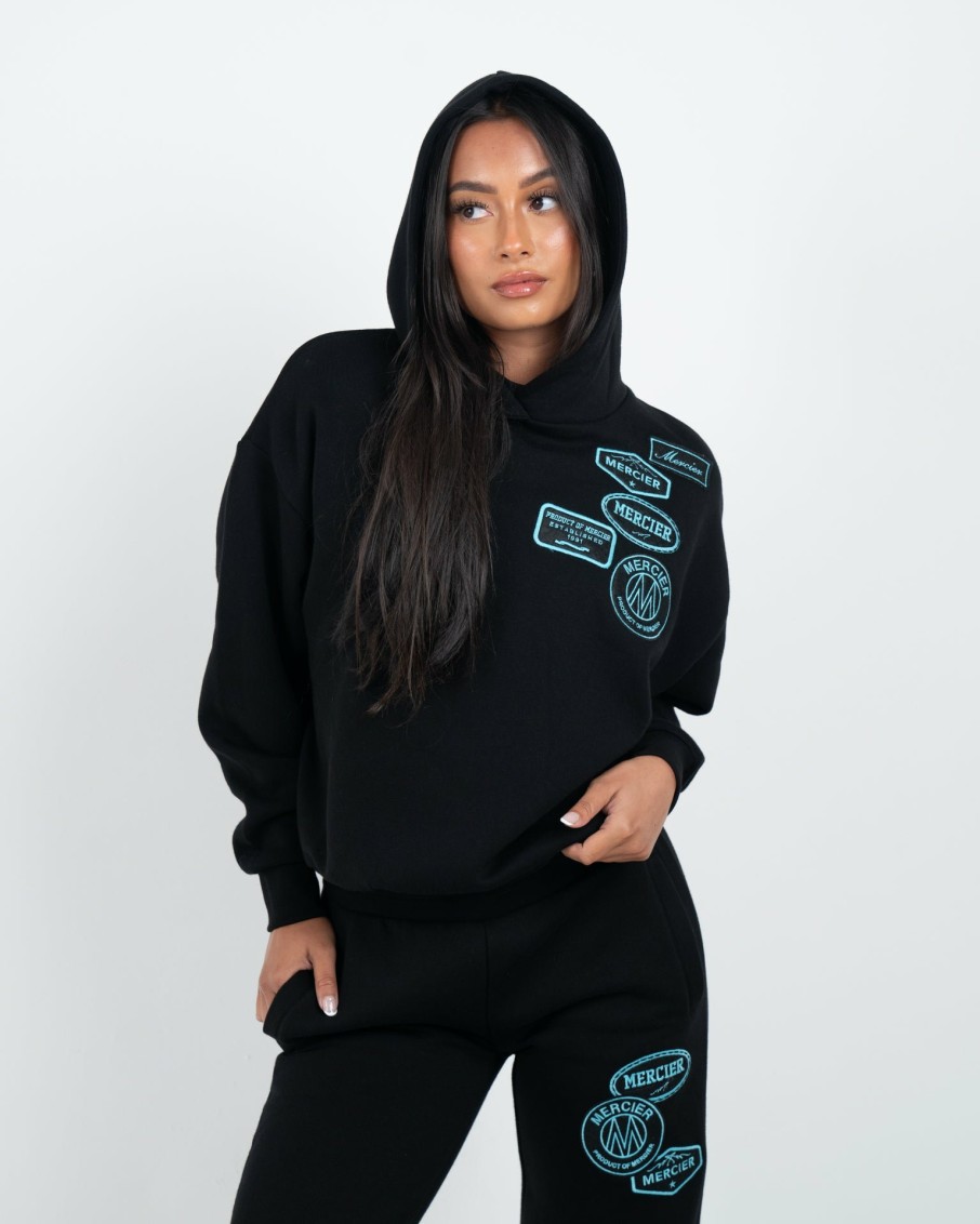 Womenswear Mercier | Womens Black Tiffany Og Badge Hoodie