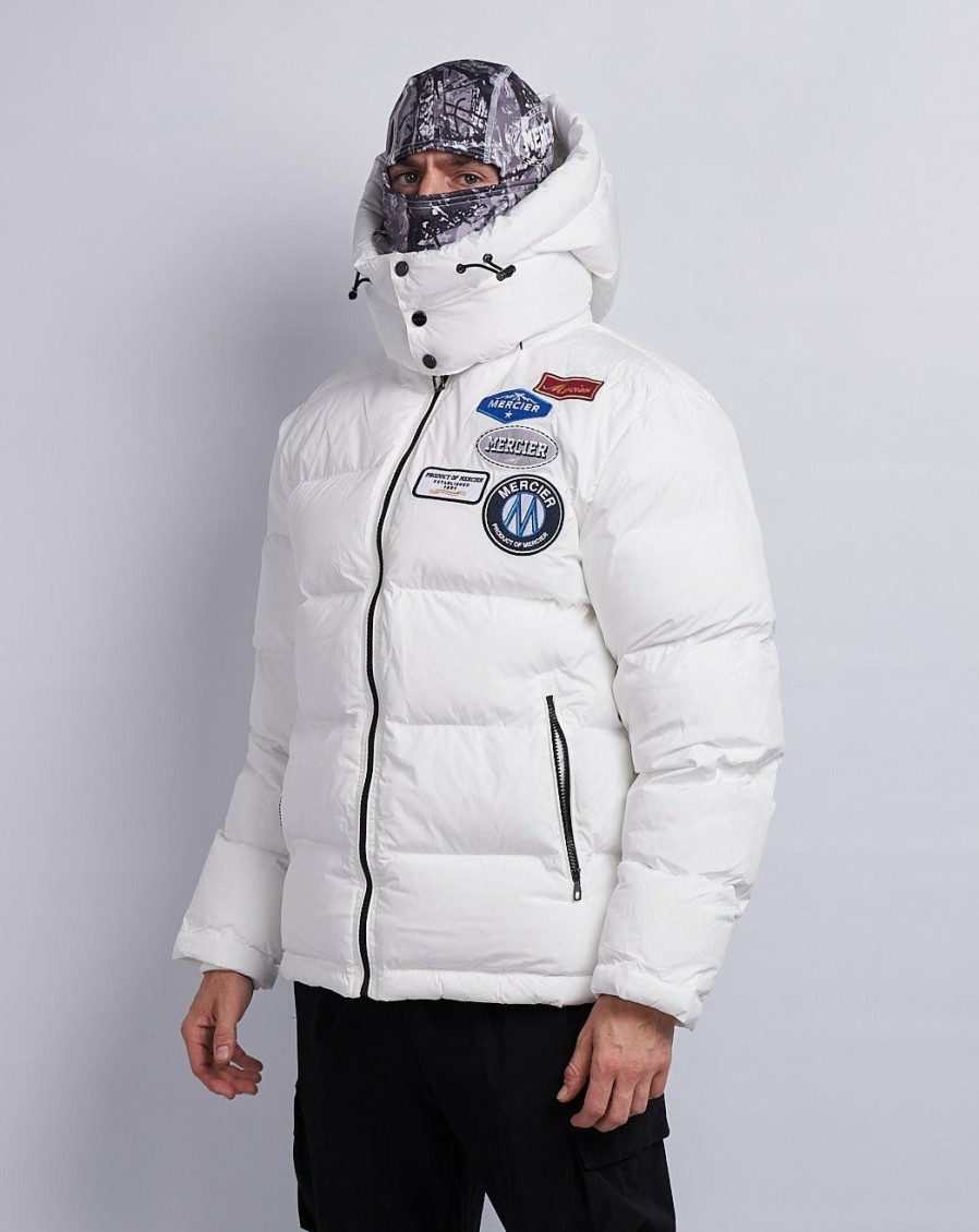 Menswear Mercier | White Og Badge Puffer Jacket