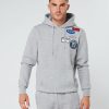 Menswear Mercier | Grey Marl Og Badge Hoodie