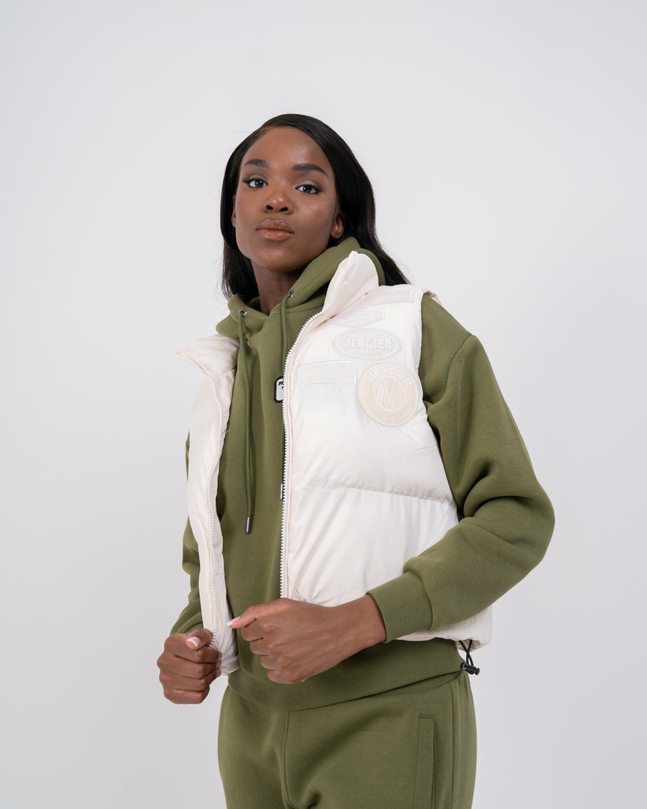 Womenswear Mercier | Womens Almond Mercier Tonal Badge Gilet