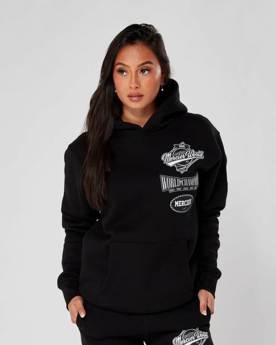 Womenswear Mercier | Womens Black Mercier World Hoodie