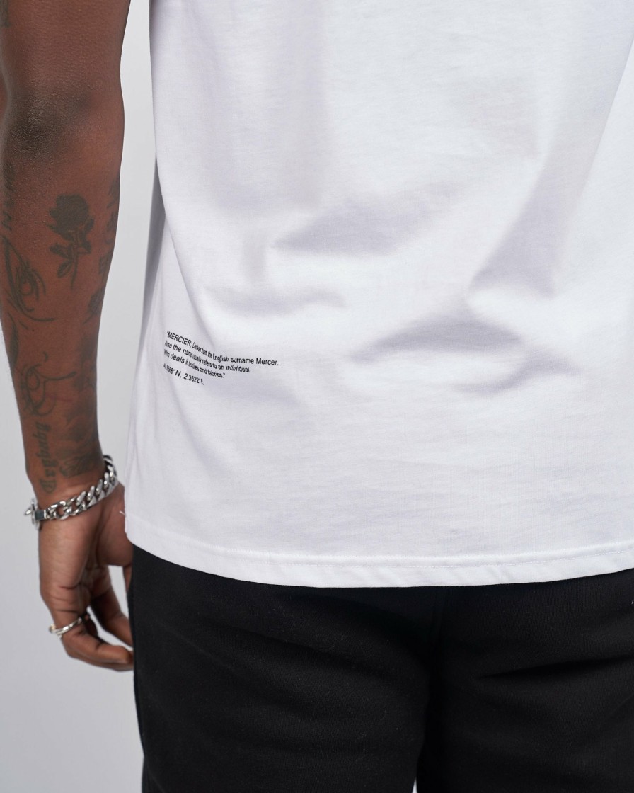 Menswear Mercier | White Hybrid Badge Tshirt