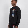 Menswear Mercier | Black Mercier Hybrid Crewneck