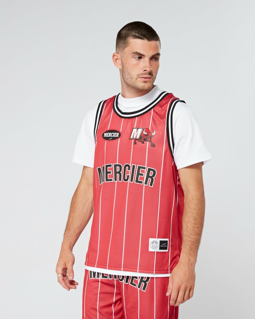 Menswear Mercier | Red Mercier Crawford Basketball Vest