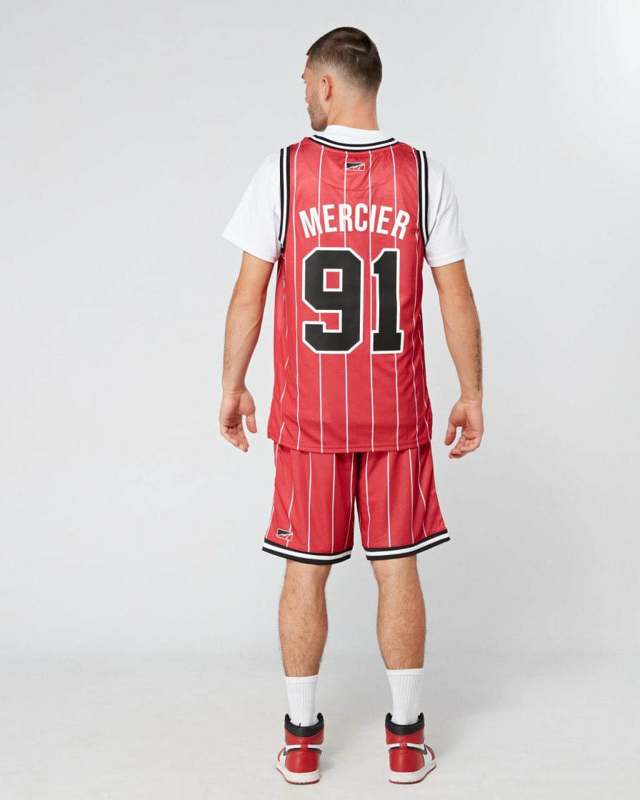 Menswear Mercier | Red Mercier Crawford Basketball Vest