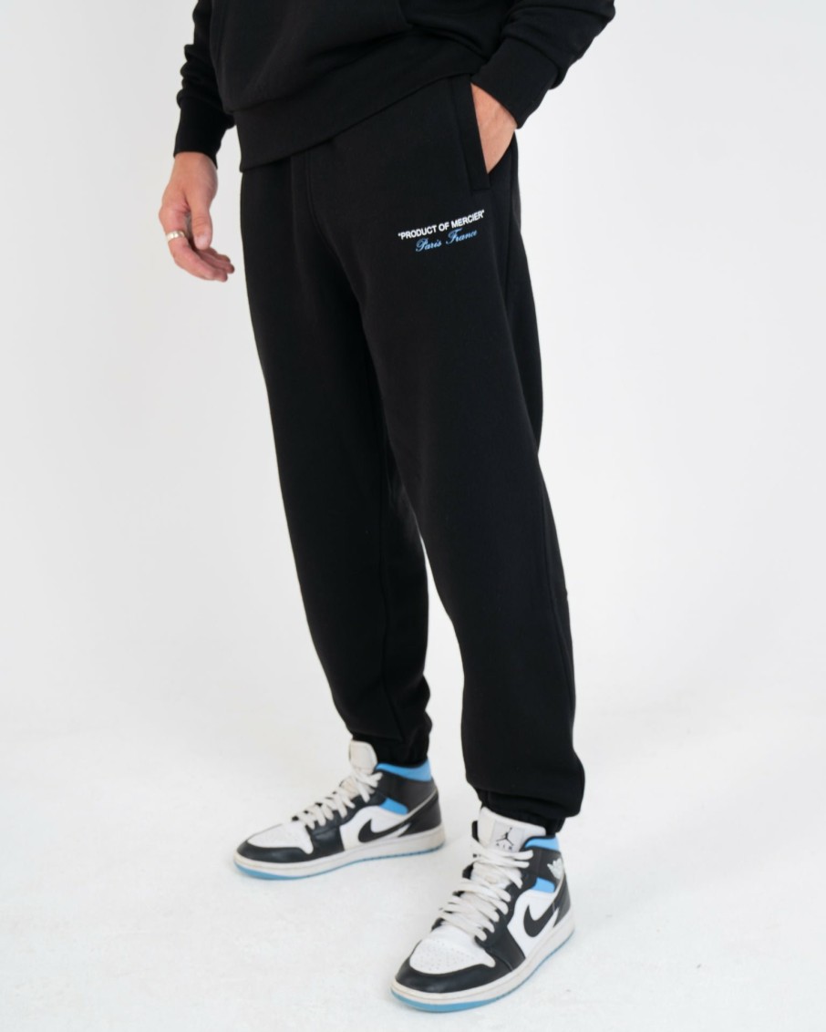 Menswear Mercier | Black Sky Blue Product Of Mercier Joggers