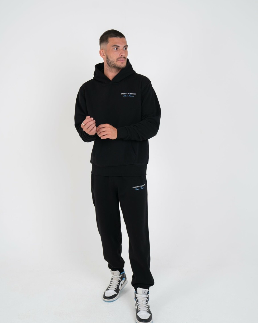 Menswear Mercier | Black Sky Blue Product Of Mercier Joggers