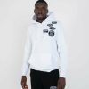 Menswear Mercier | White Mono Badge Hoodie