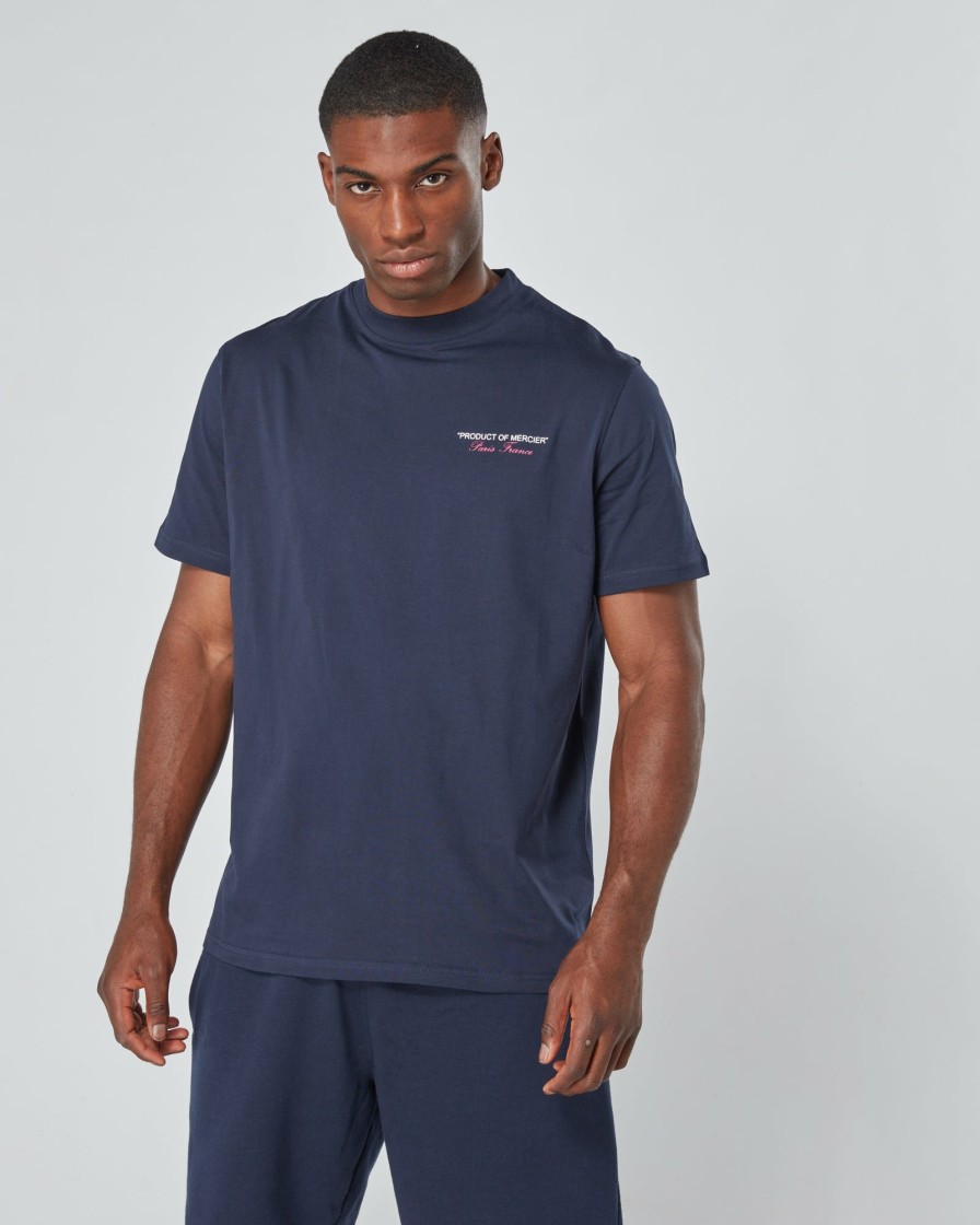 Menswear Mercier | Navy Product Of Mercier Tshirt