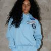 Womenswear Mercier | Womens Placid Blue Og Badge Hoodie