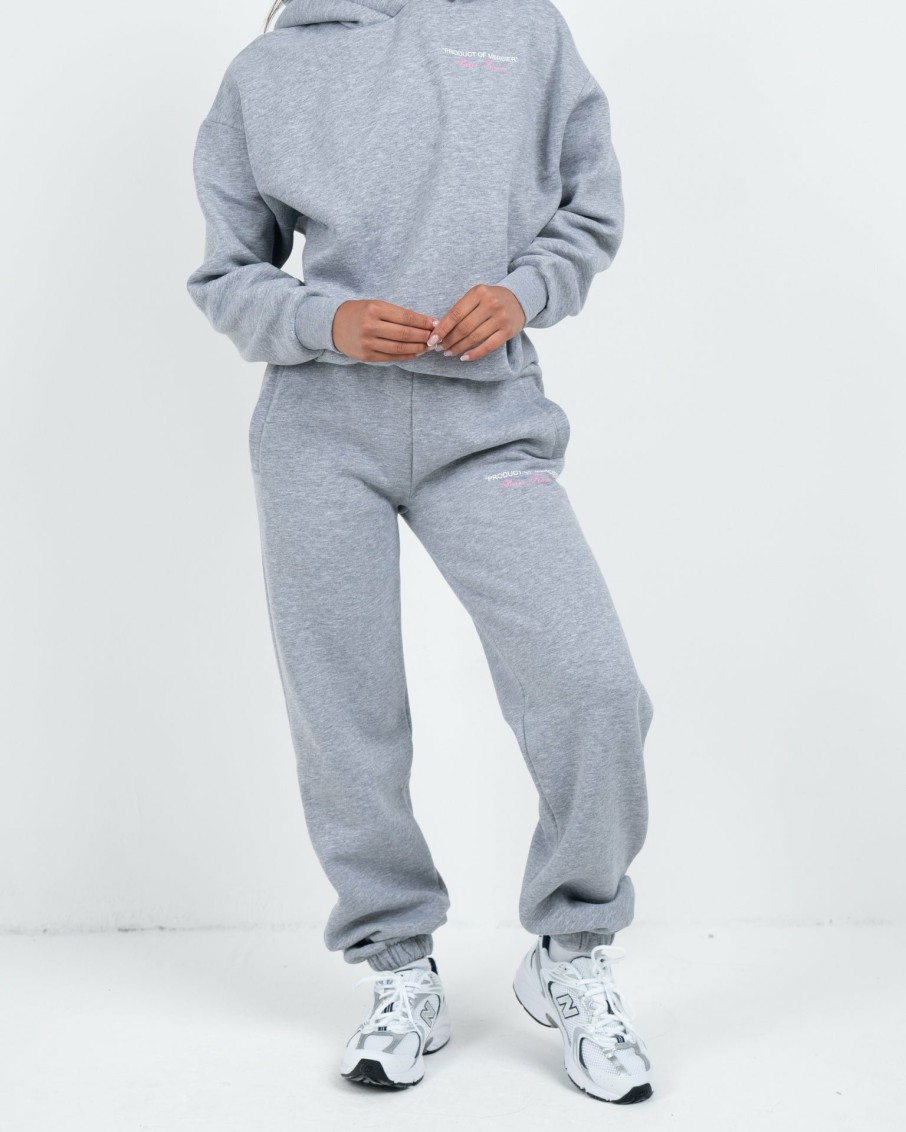 Womenswear Mercier | Womens Grey White Product Of Mercier Joggers