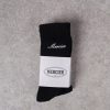 Menswear Mercier | Black Signature Mercier 2Pack Socks