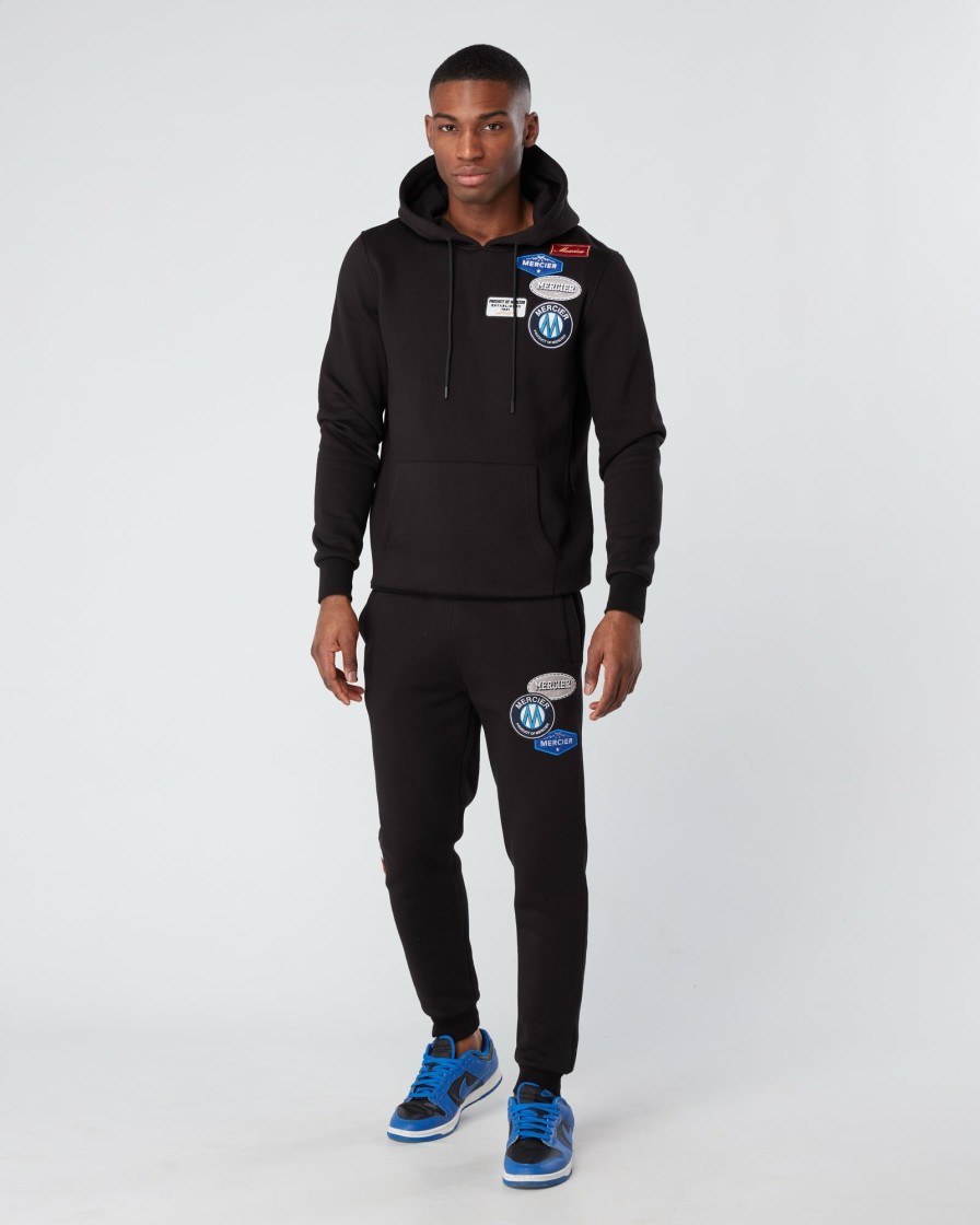 Menswear Mercier | Mercier Og Badge Hoodie Black