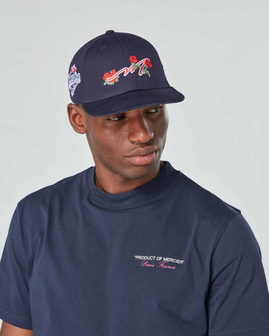 Menswear Mercier | Navy Mercier Ornate Cap