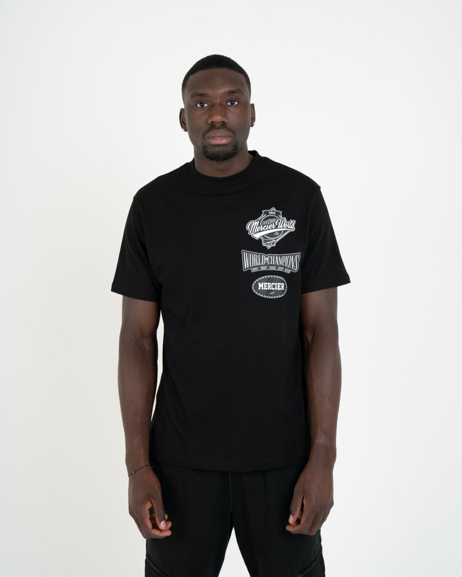 Menswear Mercier | Black Mercier World Tshirt