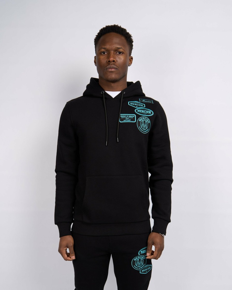 Menswear Mercier | Black Tiffany Og Badge Hoodie