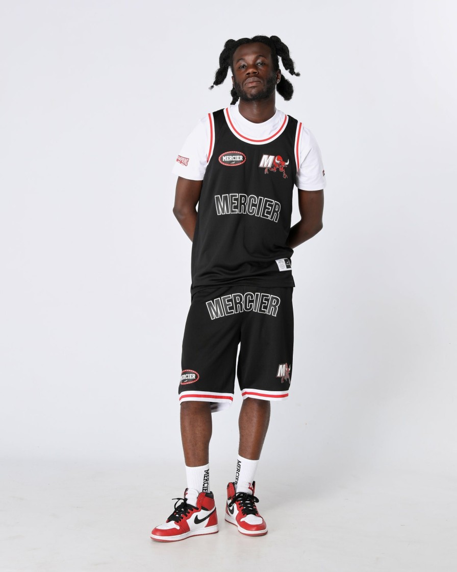 Menswear Mercier | Black Red Crawford Basketball Vest