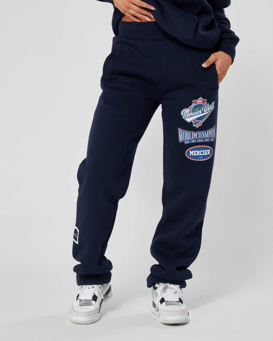 Womenswear Mercier | Womens Navy Mercier World Joggers