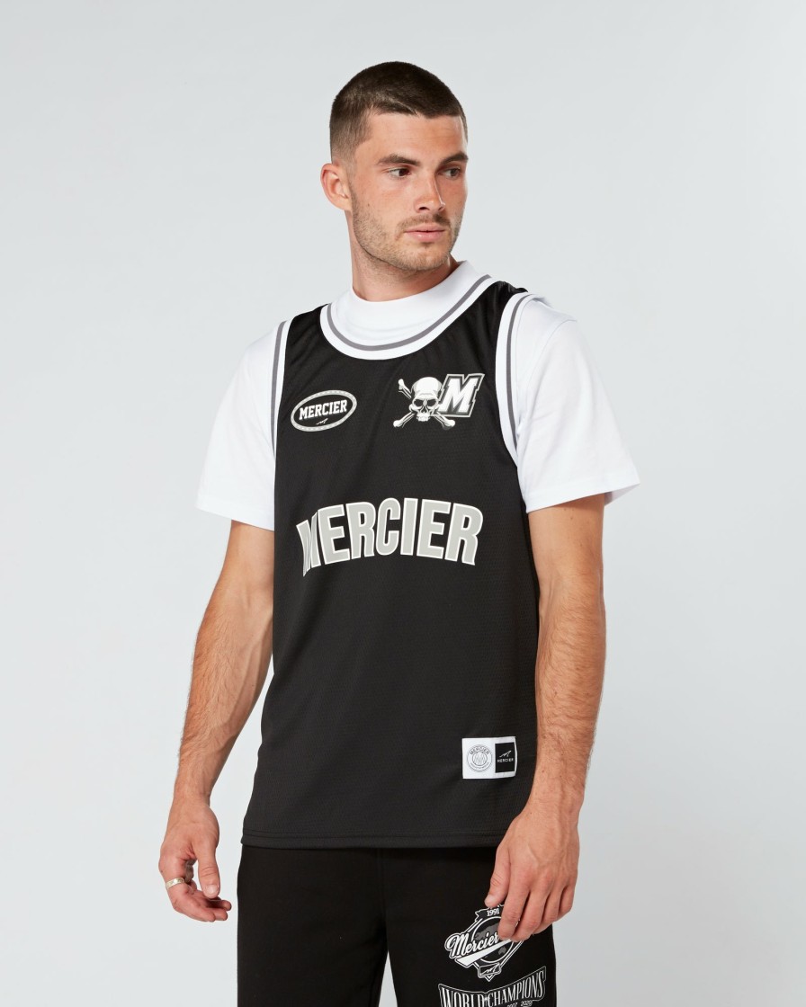 Menswear Mercier | Black Grey Crawford Basketball Vest