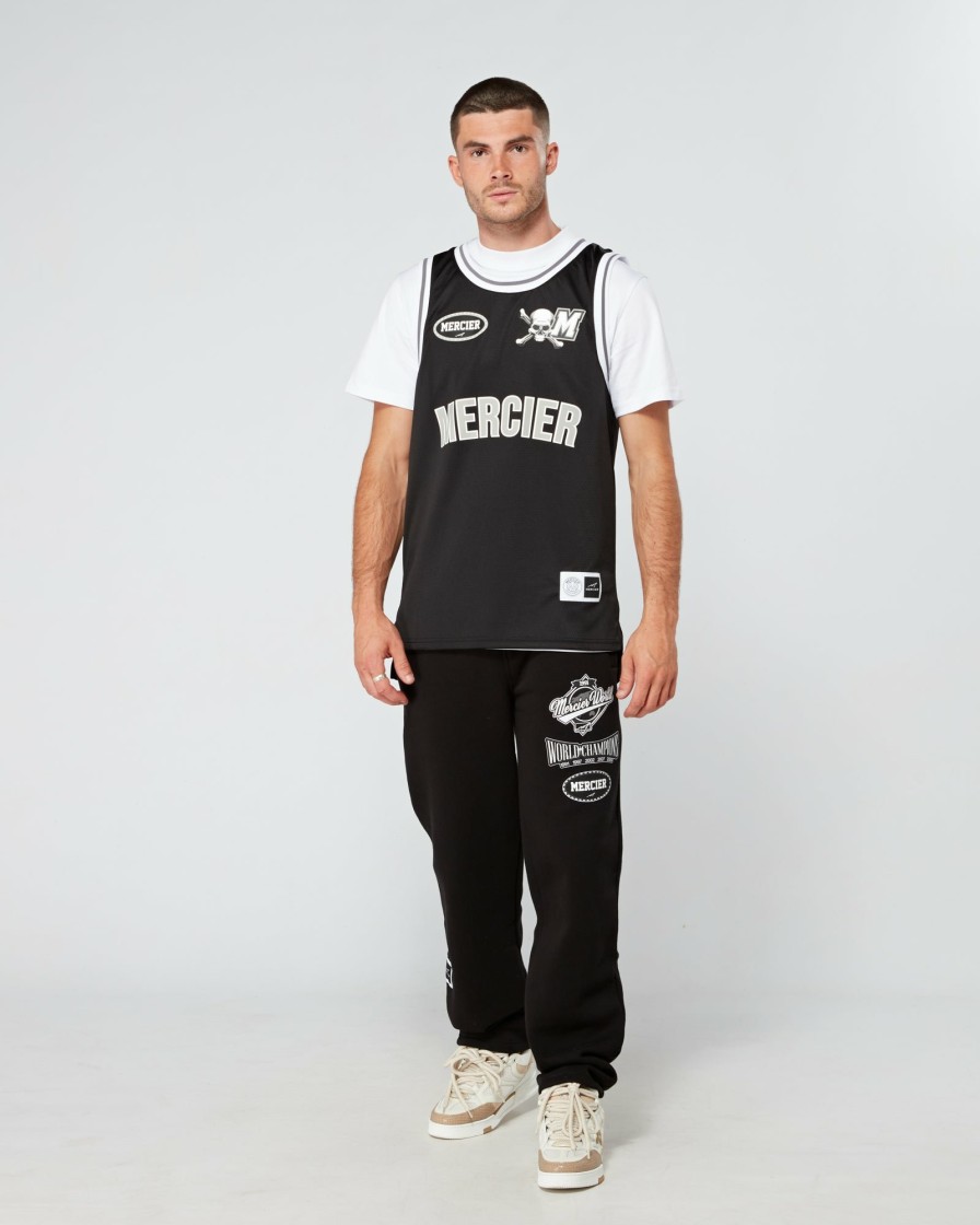 Menswear Mercier | Black Grey Crawford Basketball Vest