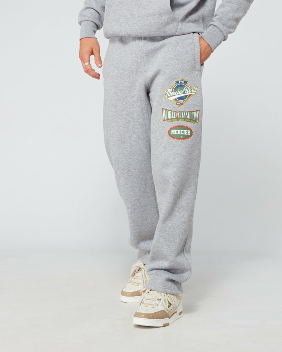 Menswear Mercier | Grey Marl Mercier World Joggers