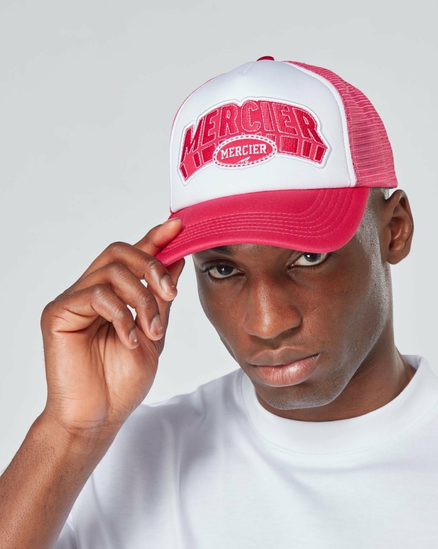 Menswear Mercier | Pink White Mercier Court Foam Trucker