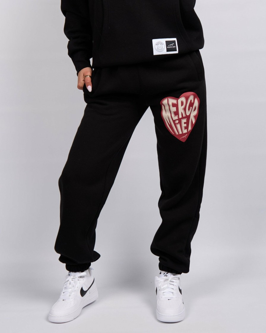 Womenswear Mercier | Black Mercier Heart Joggers