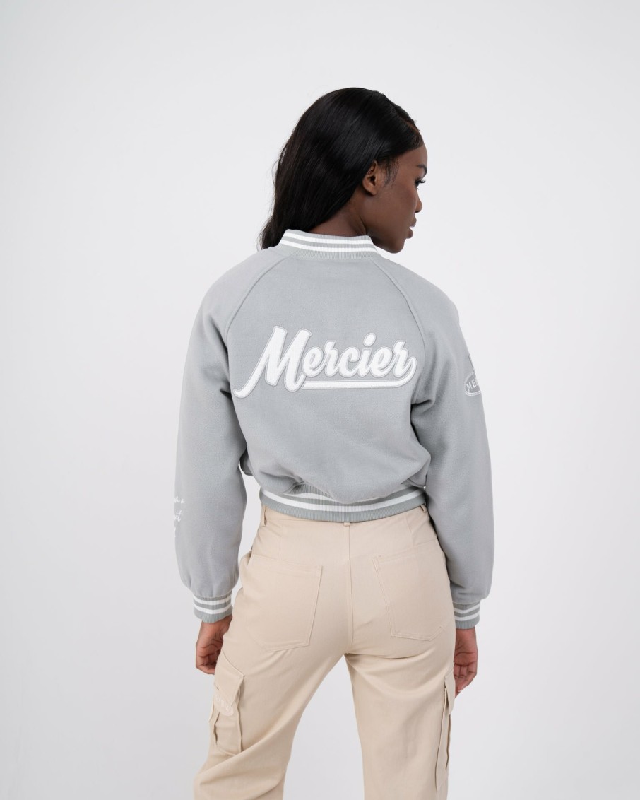 Womenswear Mercier | Womens Sage Mercier Varsity Jacket