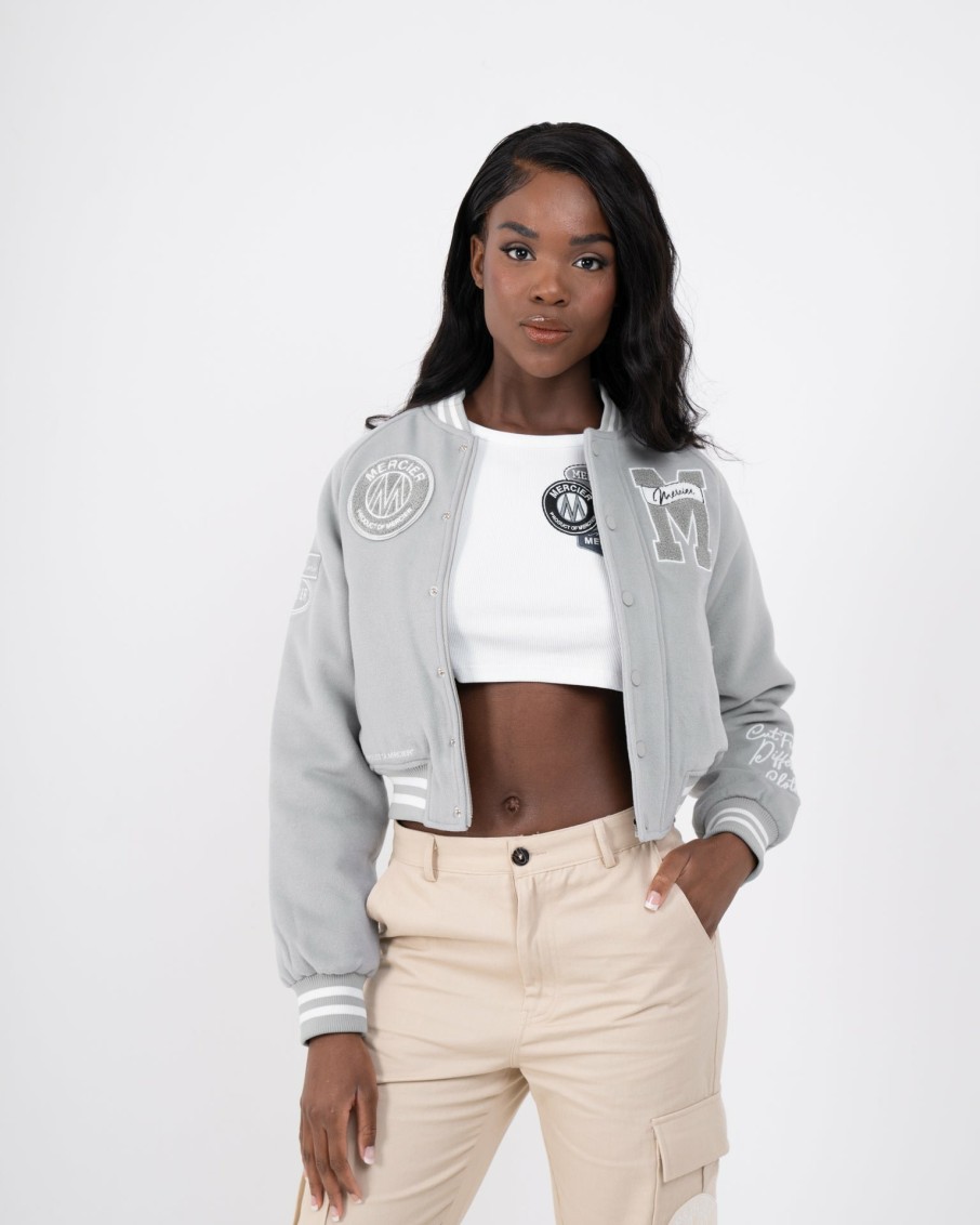 Womenswear Mercier | Womens Sage Mercier Varsity Jacket