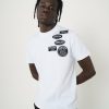 Menswear Mercier | White Mono Badge Mercier Tshirt