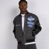 Menswear Mercier | Black Steel Rodman Varsity Jacket