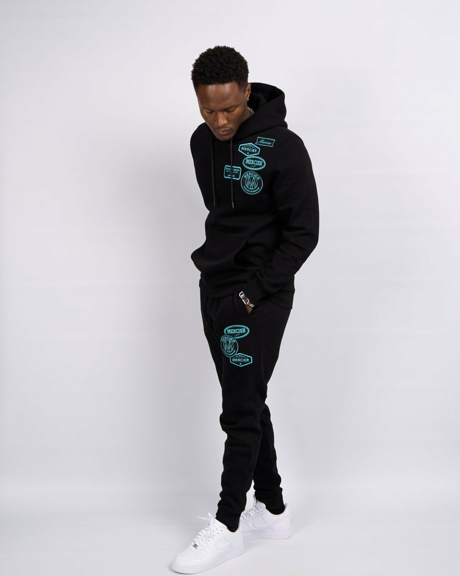 Menswear Mercier | Black Tiffany Og Badge Joggers